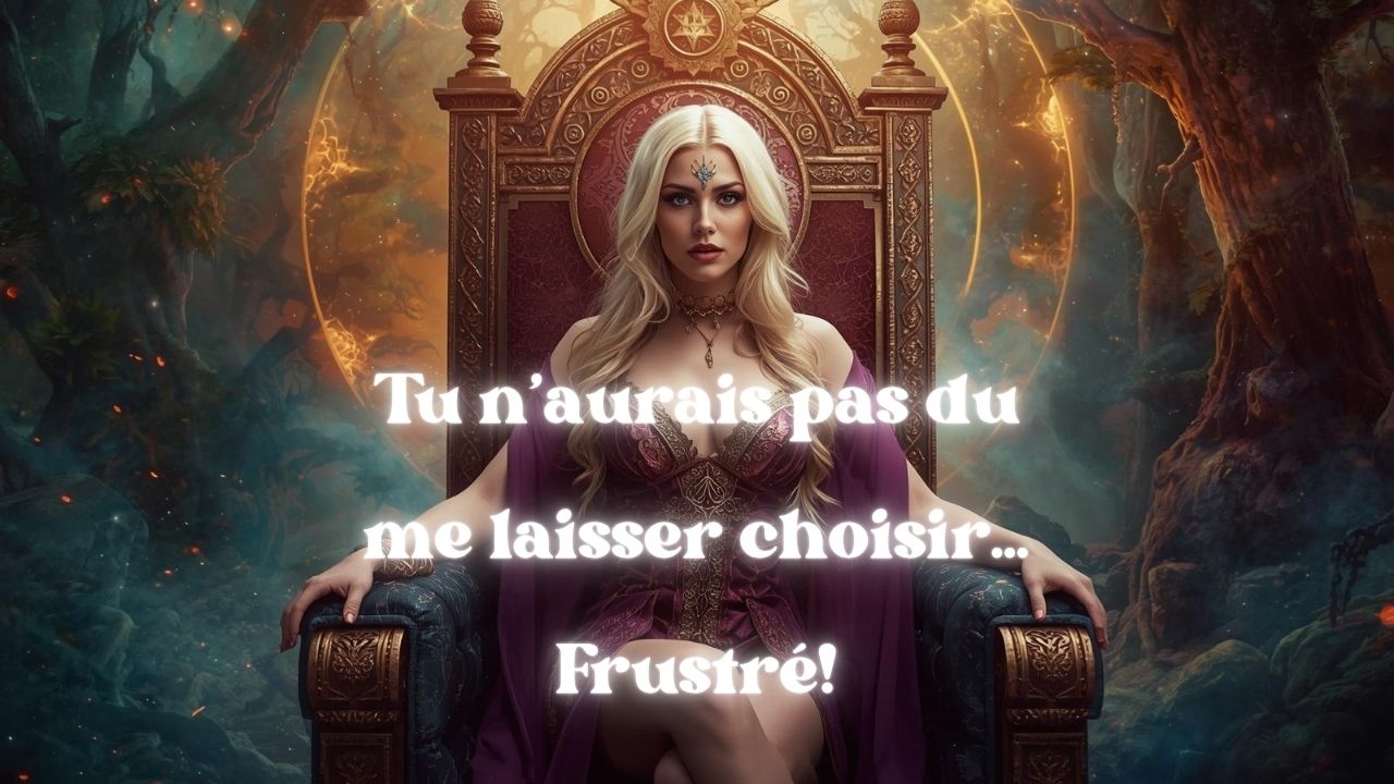 Tu n&rsquo;aurais pas du me laisser choisir – Joi edging